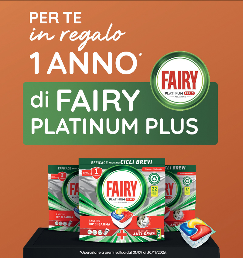 Pastiglie per Lavastoviglie Fairy Platinum Plus al -41% su
